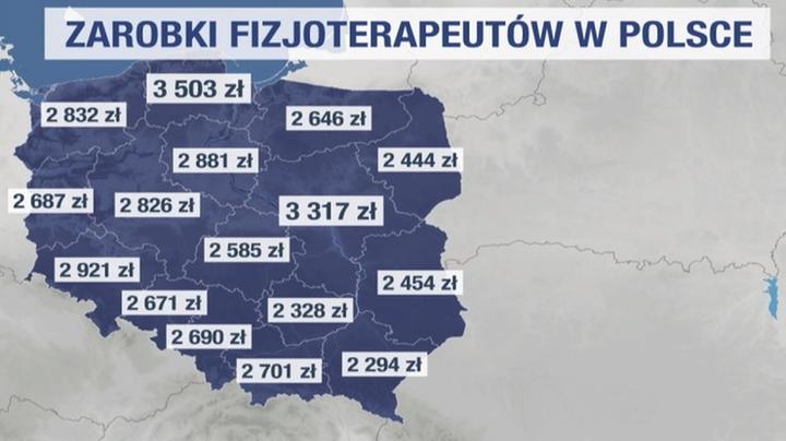 Porównanie zarobków w specjalizacjach fizjoterapii