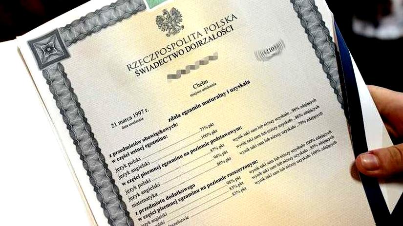 Zgubione świadectwo maturalne